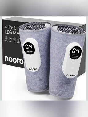 Nooro Gray 3-in-1 Leg Massager with LED Control